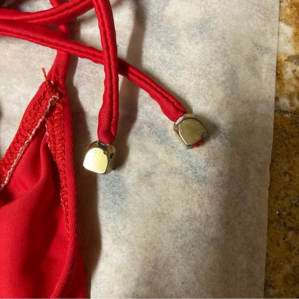VENUS String Red Bikini Set - Picture 8 of 9
